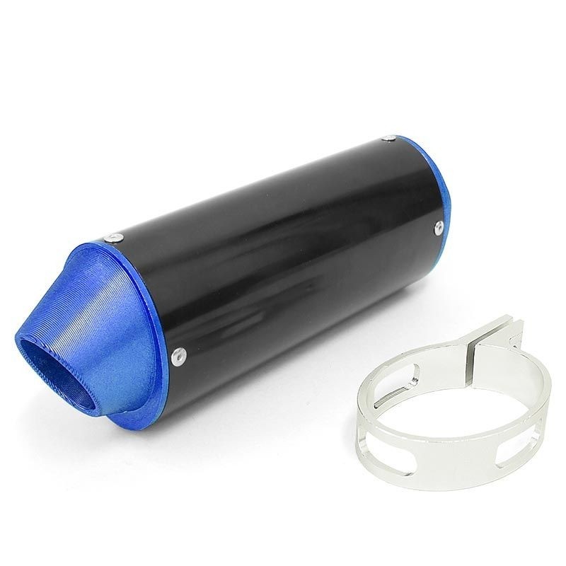 Exhaust Muffler Racing Black / Blue