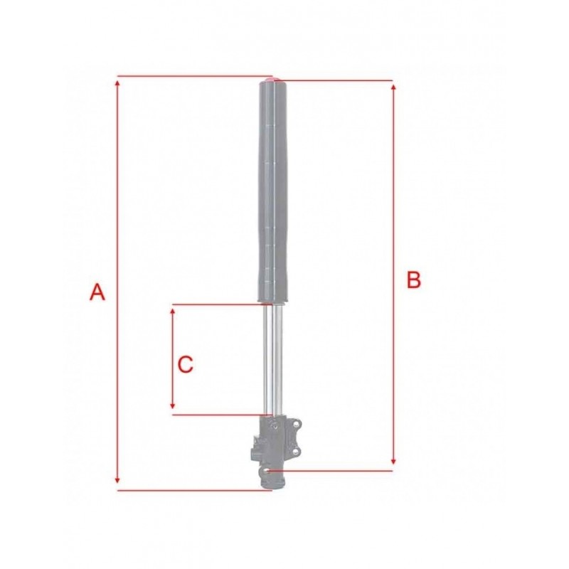 Suspensão invertida do amortecedor da forquilha dianteira de 650mm