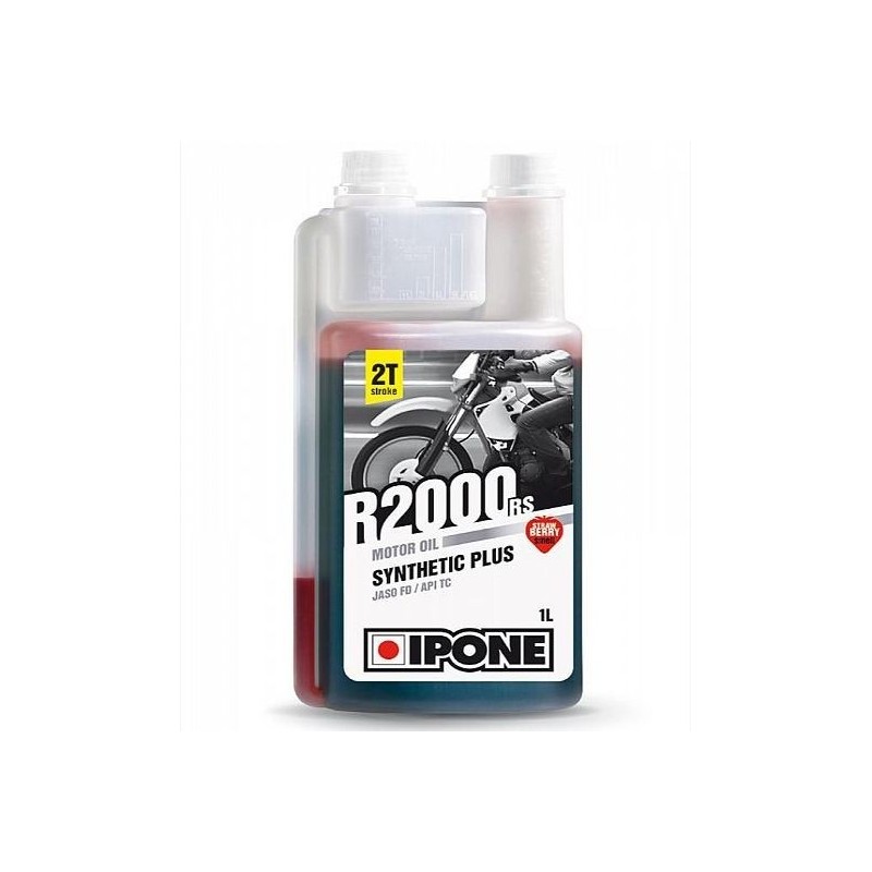 Oil IPONE R2000 RS - 2-stroke Semi-Synthetic - 1L Strawberry