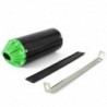 Exhaust muffler CNC - Black / Green - ø32mm